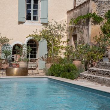 piscine exterieur maison quercynoise
